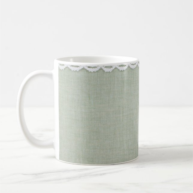 Taza De Café Tejido textil y encaje  (Izquierda)