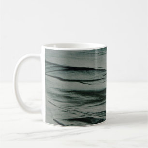 Taza De Café Tejidos de rayas blancas y negras