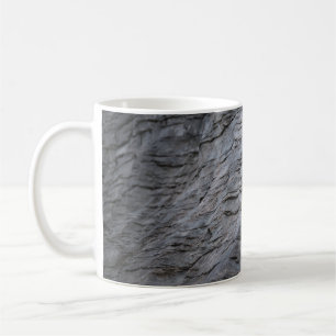 Taza De Café Tejidos de rayas negras y grises