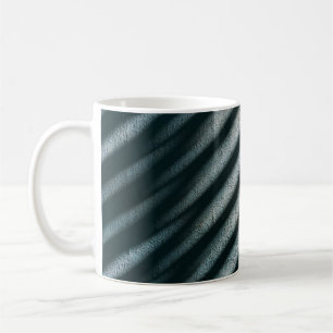 Taza De Café Tejidos de rayas negras y marrones
