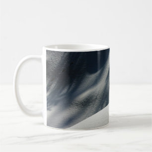 Taza De Café Tejidos florales azules y blancos