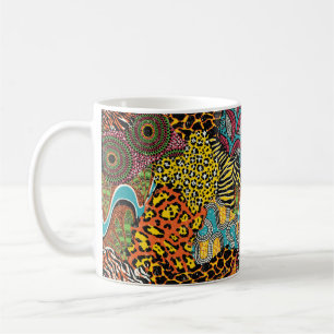 Taza De Café Tejidos tradicionales africanos y pieles silvestre