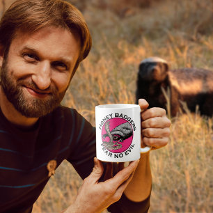 Taza De Café Tejon mielero divertida cita intrépida