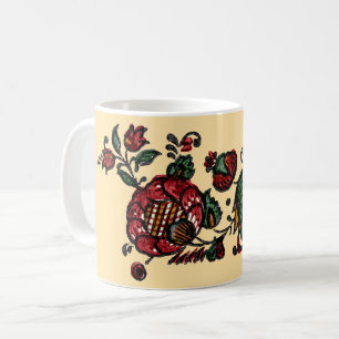 Taza De Café Tela de chintz de algodón indio vintage