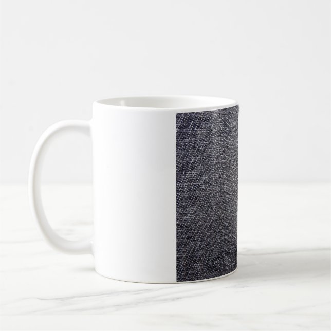 Taza De Café tela gris negra (Izquierda)