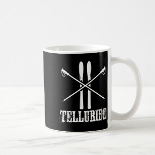 Taza De Café Telluride colorado esquí esquiador esquí bastones