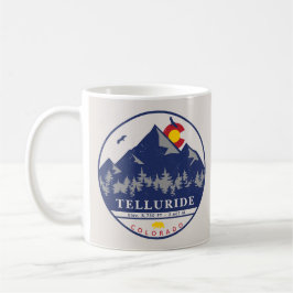 Taza De Café Telluride Colorado Retro Sunset Skyers