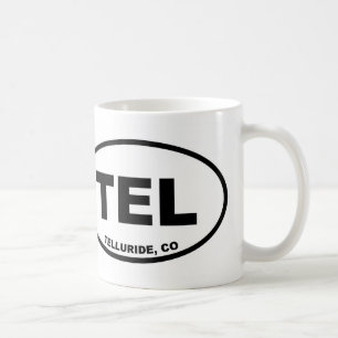 Taza De Café Telururo Colorado del teléfono