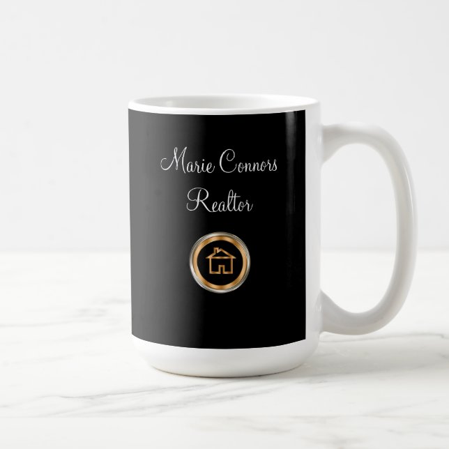 Taza De Café Tema con clase del agente inmobiliario (Derecha)