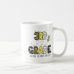 Taza De Café Tema de abeja de 3er grado de vuelta a la escuela
