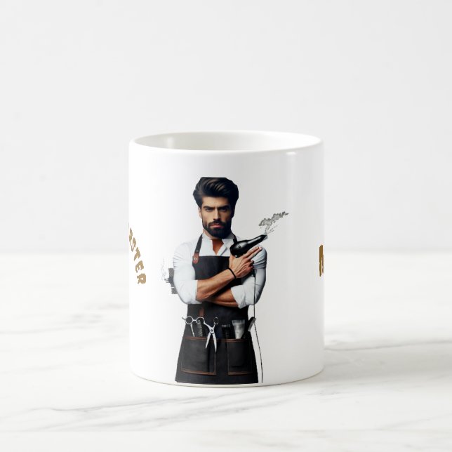 Taza De Café Tema de Barber Mug & Cup (Centro)