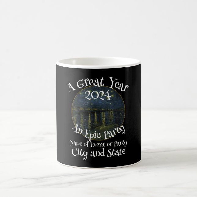 Taza De Café Tema de disfraz de la cena de cóctel de 2024 (Centro)