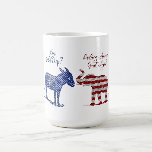 Taza De Café Tema de elecciones divertidas Pro Republicano Trum (Centro)
