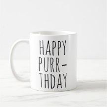 Tema de gato de cumpleaños Feliz Purr‑cumpleaños