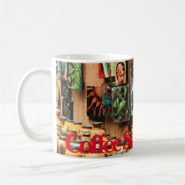 Taza De Café Tema de la alfarería de Talavera, café Mug