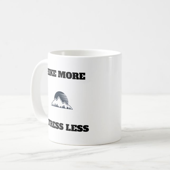 Taza De Café Tema de la aventura Inspiradora de las montañas mi (Anverso izquierdo)
