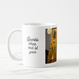 Taza De Café Tema de la Iglesia y los navidades