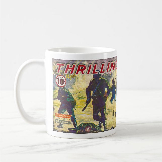 TAZA DE CAFÉ TEMA DE LA REVISTA DE LA SEGUNDA GUERRA MUNDIAL (Izquierda)