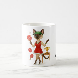 Taza De Café Tema de los Navidades de Ping Pong
