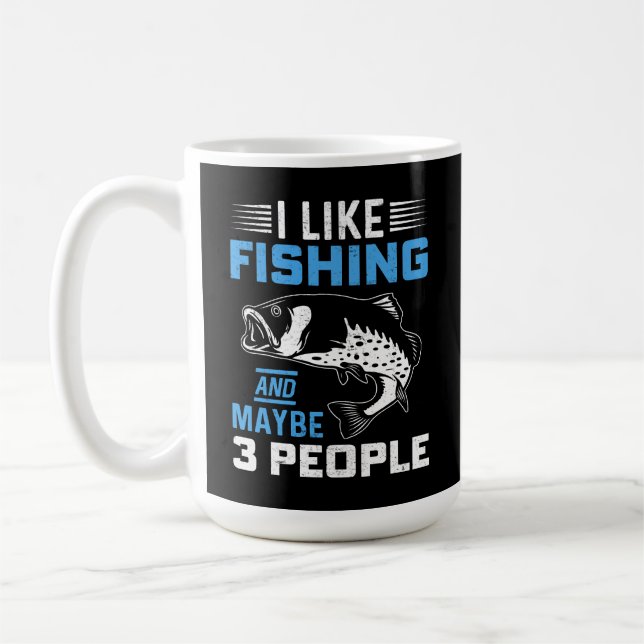 Taza De Café Tema de pesca  (Izquierda)
