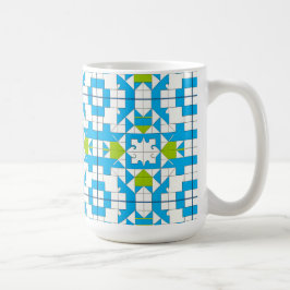 Taza De Café Tema de rompecabezas entrelazados para todos los d