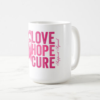 Taza De Café Tema de sensibilización sobre el cáncer de mama ro