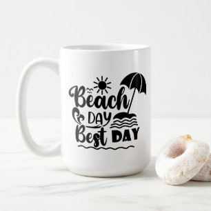 Taza De Café Tema de vacaciones de verano