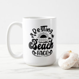Taza De Café Tema de vacaciones de verano
