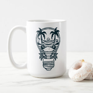 Taza De Café Tema de vacaciones de verano
