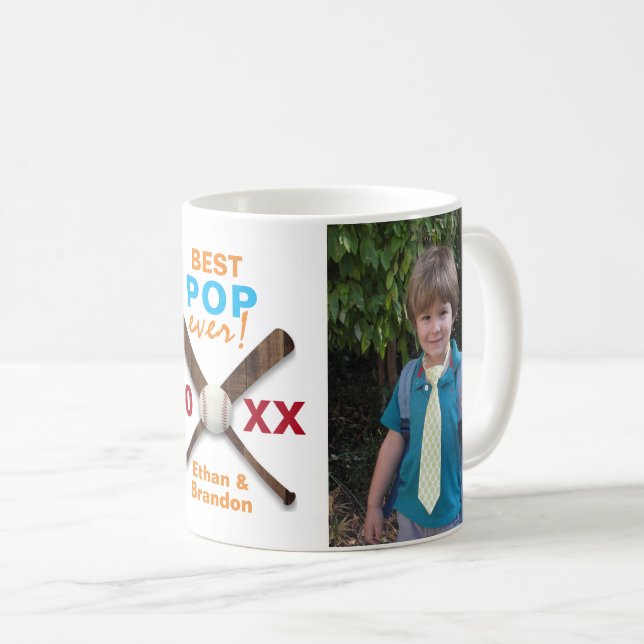 Taza De Café Tema del béisbol mejor foto del Personalizado pop  (Anverso derecho)