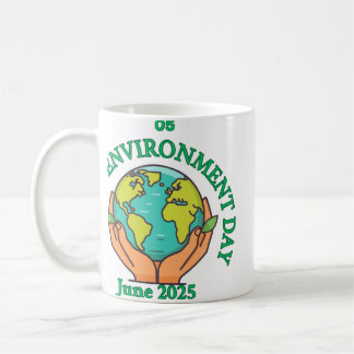 Taza De Café Tema del Día Mundial del Medio Ambiente