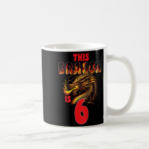 Taza De Café Tema Del Dragón De Fantasía Para Niños De 6 Años