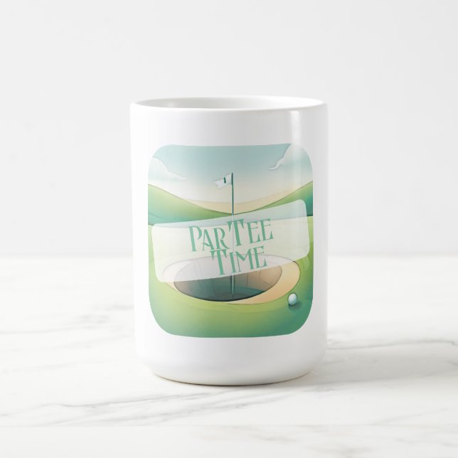 Taza De Café Tema del golf Par-Tee Mug (Centro)