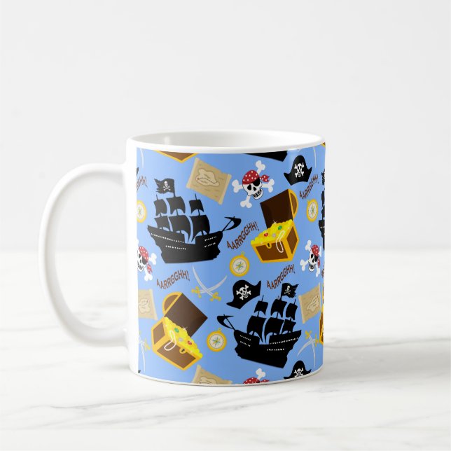 Taza De Café Tema del pirata (Izquierda)
