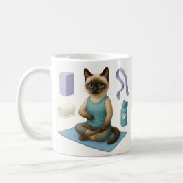 Taza De Café Tema del yoga del gato
