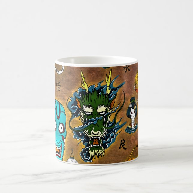 Taza De Café Tema japonés (Centro)