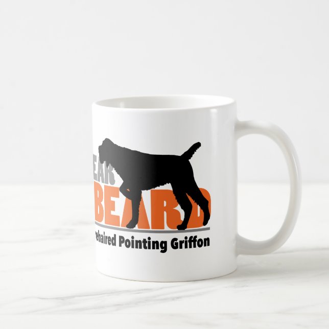 Taza De Café Tema la barba - el señalar Griffon Wirehaired (Derecha)