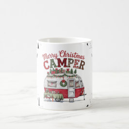 Taza De Café Temas de Navidades de campamento