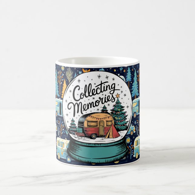 Taza De Café Temas de Navidades de campamento (Centro)