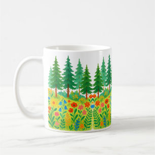 Taza De Café temática de la naturaleza Desde los bosques sereno