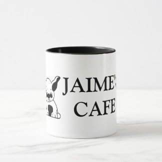 Taza de café temática del perrito adaptable