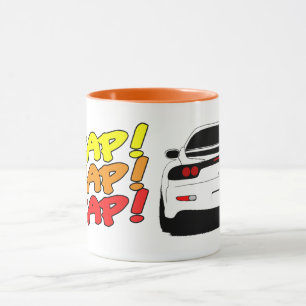 Taza de café temática rotatoria