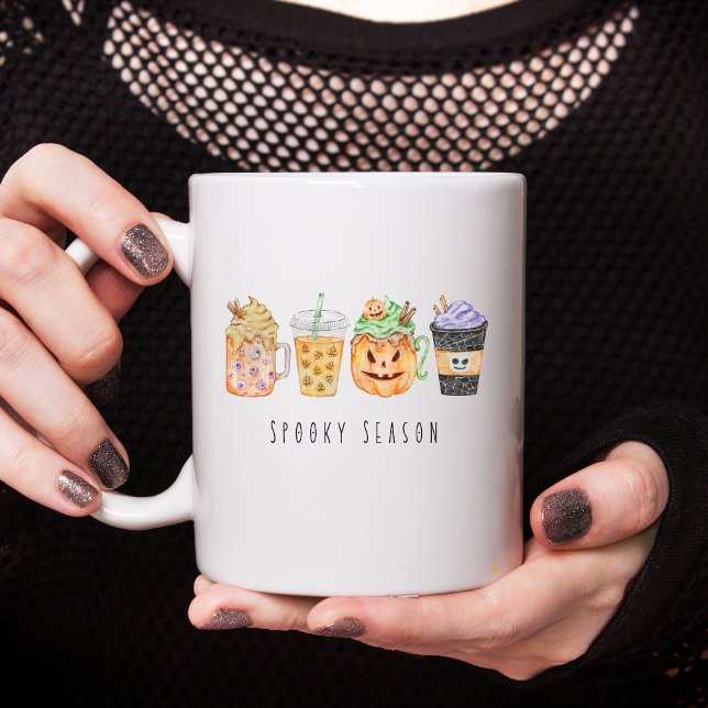 Taza De Café Temblorosa temporada de Halloween café Mug (Subido por el creador)