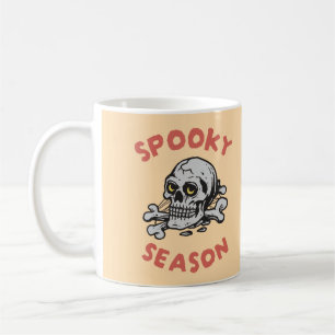 Taza De Café Temblorosa temporada Scary Skull Halloween