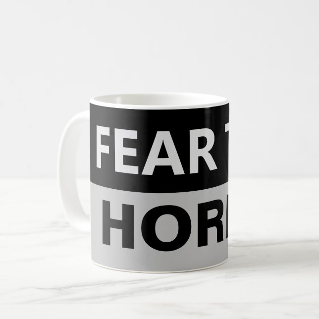 Taza De Café TEMER AL Músico DE LOS HORNS (Anverso izquierdo)