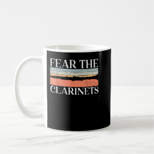 Taza De Café Temer El Instrumento Musical Clarinetista Clarinet