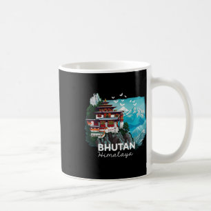 Taza De Café Templo del Himalaya de Bután traje de senderismo b