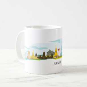 Taza De Café Templo del Turismo en Asean