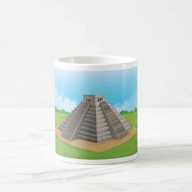 Taza De Café Templo Maya Antiguo Pirámide Chichen Itza (Subido por el creador)