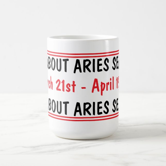 Taza De Café Temporada de Aries (Centro)
